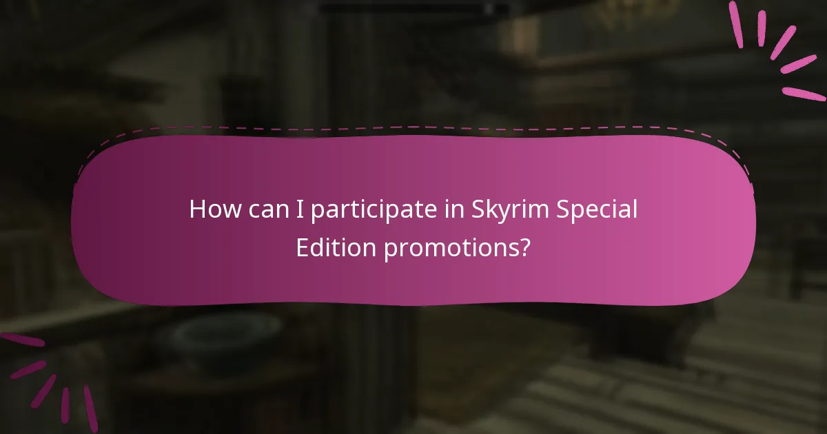 How do community contests for Skyrim Special Edition work?