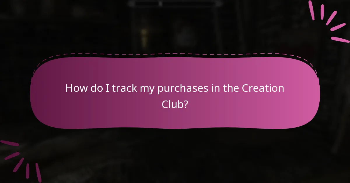 How can I manage my credits in the Creation Club?